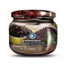 Marmara Birlik Black Olive Paste with Spices Olive Spread 12 oz/ 340 gr 1 PACK