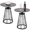 Ao Lei Round End Table Set of 2, Small Side