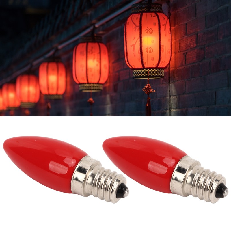 2PCS E12 4LEDS SMD2835 Candelabra Bulb 220V 1.5W Glass Chandelier