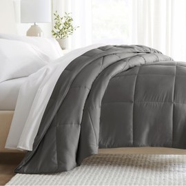 Linen Market Twin Comforter (Gray) - Bring Luxury Home with Our Soft and Lightweight Down Alternative Comforters Twin Size - Can Also fit as Twin XL Comforter