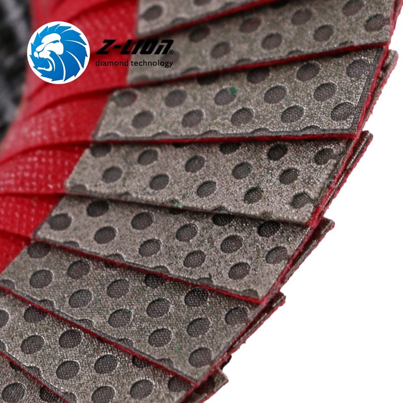 Z-LION 4 Inch Diamond Flap Disc 120 Grit Sanding Wheel