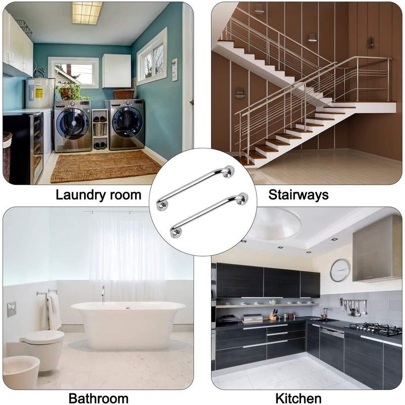 2 Pack Shower Grab Bar Stainless Steel Bathroom Grab Bars