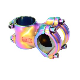 BESNIN Bike Stem 35mm/45mm Colourful Short MTB CNC Aluminum Stem 31.8 for Mountain Bike 0° Bike stemor 7° Bike stem (B Style 45mm)