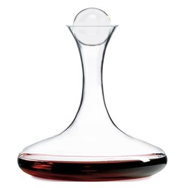 Large Wine Decanter | Hand-Crafted in Europe | 66 FL Oz | Crystal Ground Stopper | Wide Base for Optimal Aeration | 100% Lead-Free Crystal | Handblown | Gift-Boxed | Elegant Design