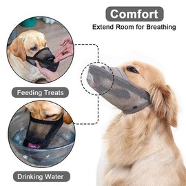 Adjustable 6 Sizes Pet Dog Mask Mouth Muzzle Anti Barking Bite Stop Chewing mask Ideal for Long-Snouted Breeds