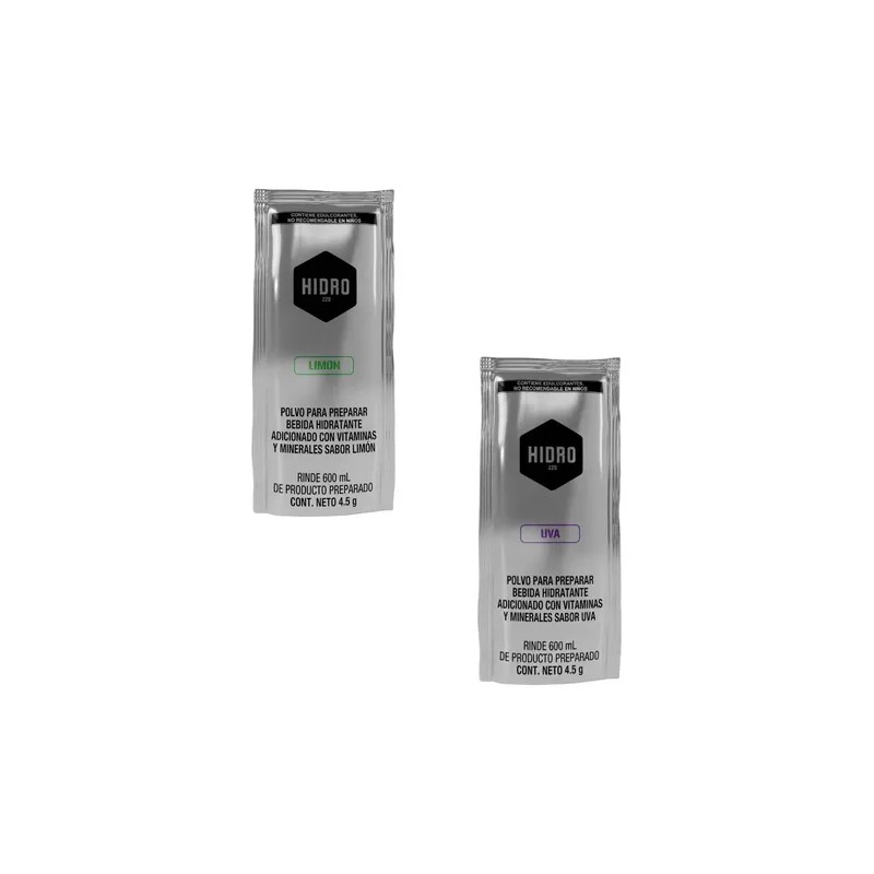 Bebida Hidratante Polvo Hidro 220 Paq 25 Sobres600ml Surtido