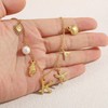 NOMOKOS Initial Charm Necklace for Women-18k Gold Plated Seashell Starfish