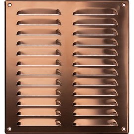 Steinberg14 Copper Vent Cover 8x9 (Duct Opening) with Mesh - Wall and Ceiling Ventilation Register - Metal Air Grille - HVAC Cold Air Return Vent - 10.24" W x 11.02" H Outer Dimensions