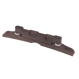 Musiclily 114mm Rosewood Adjustable Compensated Mandolin Bridge Set