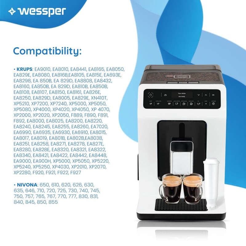 Water Filter Compatible with Krups F088 F 088, Fits Many