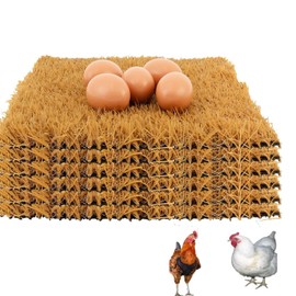 Nesting Pads for Chicken Coop Accessories, 6 Pack 12"x 12" Nesting Box Pads for Chicken Coop Bedding (Yellow)