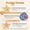 30PCS Gold Star Iron on Patches, Sew on Star Embroidered