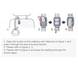 Car Headrest Grab Bar, Helps Easy Entry into the Car, Keeps Stable and Safe When You Take a Car, Ergonomic, Robust, Reinforced Car Pull Strap for Older Men