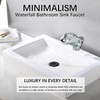 Bathroom Faucet Waterfall Round Single Handle One Hole Vanity Basin