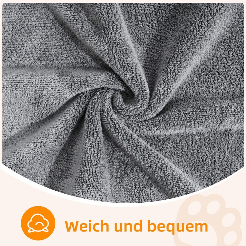 Set of 2 Dog Towels, Extra Absorbent, Microfibre Dog Towels,