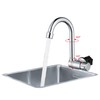 Folding Kitchen Faucets Polish Chrome Single Handle Basin Mixer Tap