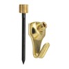 Hillman OOK Brass-Plated Blue Picture Hanger 5 lb. 4 pk