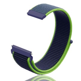 DDYQQT Sport Loop Watch Band, Unisex Smart Watch Strap, 16 mm / 18 mm / 22 mm / 20 mm, Nylon, Breathable, Soft, No Tools Required, Easy to Adjust