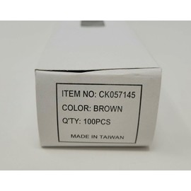 1/8" (3mm) x 12" Wired Pipe Cleaners Craft Chenille Stems (Box of 100) (Brown)