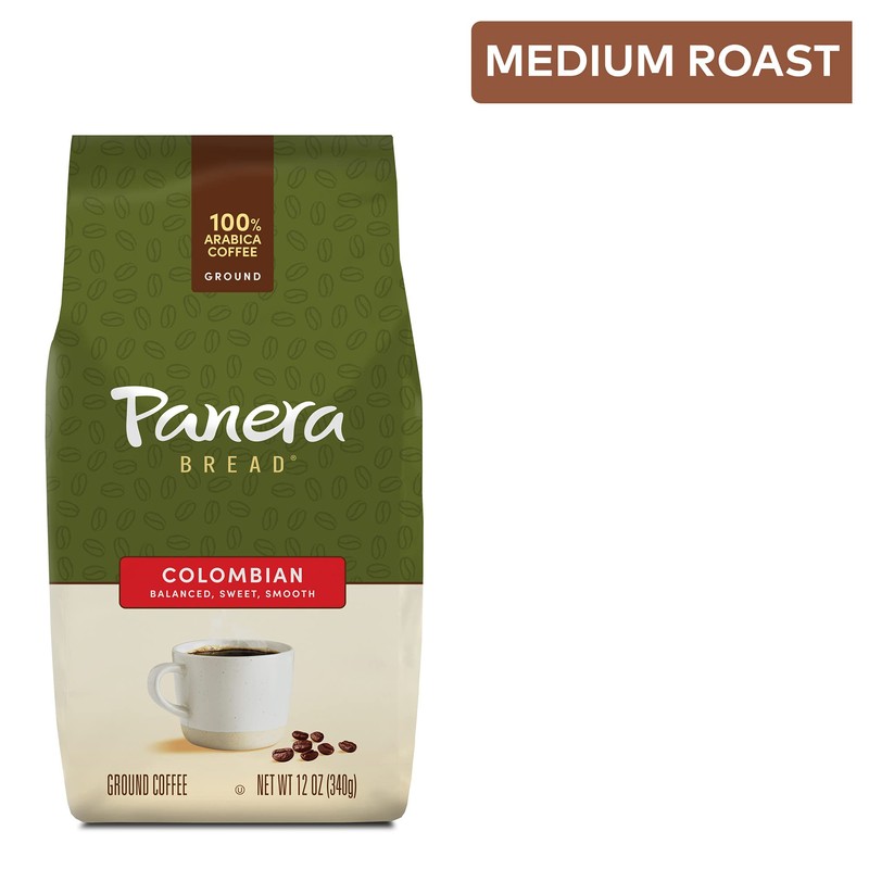Panera Colombian, Ground Coffee, Medium Roast, Bagged 12oz.