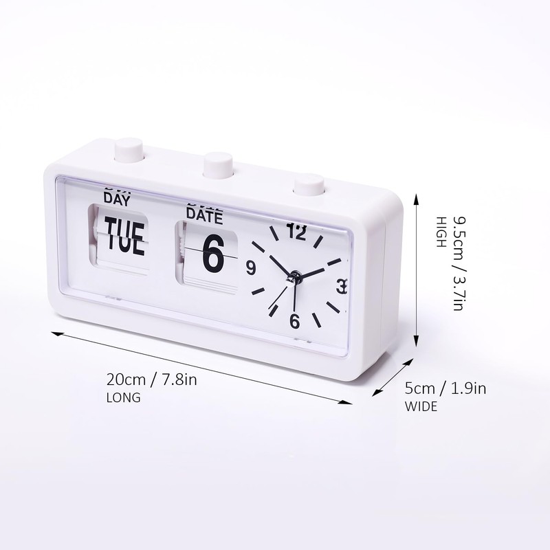 KSYOU Fashionable Office Study Room Children's Desk Alarm Clock, Manual