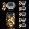 Cooo Upgraded Solar Mason Jar Lid with 30 LED Firefly