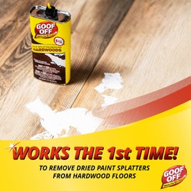 GOOF OFF FG900 Splatter Hardwoods Dried Paint Remover, – 12 oz. can, 12 Ounces