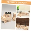 Kisangel Wooden Train Construction Kit DIY Puzzle for Unfinished Wood