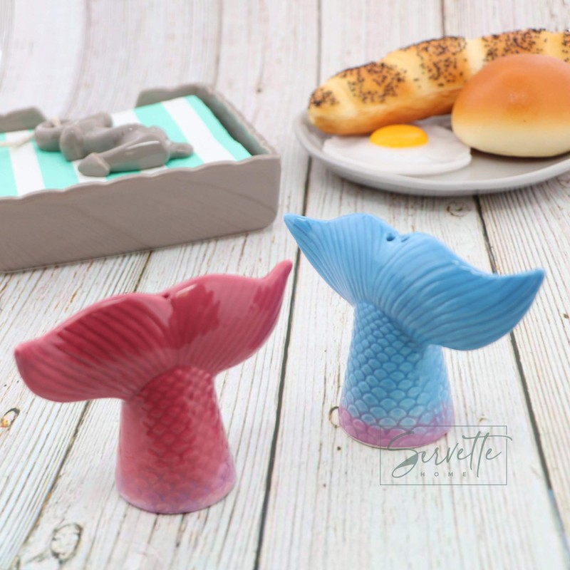 Ceramic Salt & Pepper Shakers Novelty Kitchen Décor Maritime -