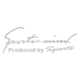 Sports Mind Sticker for Cars and Motorcycles, Decal, Universal, Side, Vehicle Customization, 8 Colors, 5 Sizes, Glossy Silver, Size SS, 5.5 x 1.9 Inches (14 x 4.8 cm)