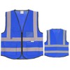 WORCBGIO Reflective Safety Vest with Pockets High Visibility Sliver Strip
