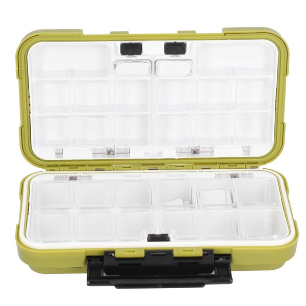Cyrank Portable Tackle Box Plano, Fishing Lure Box with Block,