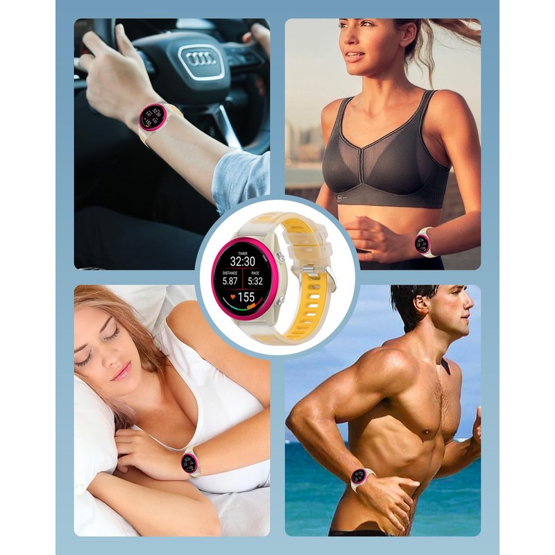 Bands for Garmin Forerunner 570 42mm Smartwatch,Sport quick-release Silicone Band