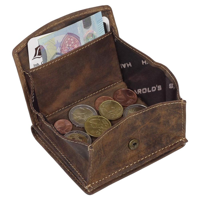 Ledershop24 J.Jones RFID Leather Men's Wallet Viennese Box Mini Wallet