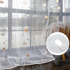 SWTYExt Lead Tape for Curtains, Heavy 300 g, Curtain Weight, Approx. 6 m Weights for Curtains, Bottom Hanging, Pleats for Outdoor Curtains, Lightweight Curtain, Corduroy Fabric, Mosquito Net, Curtains