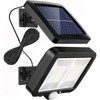 ISLSTCH Solar Flood Lights with 98 LEDs,Motion Detector,16.5ft Cable,IP65 Waterproof