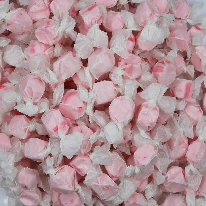 Variety Gourmet Saltwater Taffy (Pink Bubble Gum, 1 Pound)