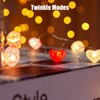 Valentine's Day Heart String Lights - 10.5 ft 30 LED