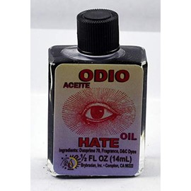 MW 1 PIECE BRYBRADAN HATE SPIRITUAL OIL ODIO ACEITE ESPIRITUAL -1/2 FL OZ 14.7ML