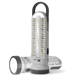 Archy Lampara LED Recargable de Emergencia 3 Modos en 1 Foco 18 leds Linterna de Mano Portátil Ligera Gancho para Colgar + Ranura para pilas Extra (LAM5683)