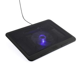 Ventilador Laptop, Enfriador para Laptop, Base de Refrigeración para Ordenador Portatil, Ventilador de Refrigeración para Portátil con Ventilador Grande y Luz LED, para Laptop 14 Pulgadas o Inferior