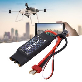 40A Brushless ESC, 2‑4S 5V 3A BEC Electric Speed Controller with Male T Plug for RC Fixed Wing Aircraft for F450 Quad Rotor Drone 40A Esc Brushless Speed Controller