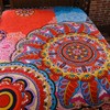 LAMEJOR Quilt Set Queen Size Boho 3-Piece Bedspread Coverlet Set
