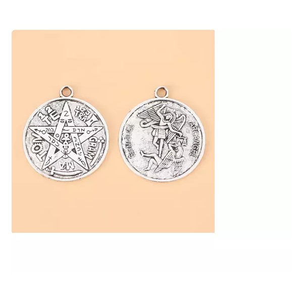 Fashion Jewelry TETRAGRAM ST MICHAEL ANGEL ARCHANGEL Pendant On 24"