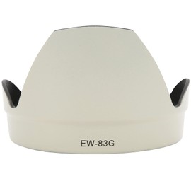EW‑83G Reversible Camera Lens Hood Sun Shade Protector,for Canon EF 28‑300mm F/3.5‑5.6L is USM Lens,White