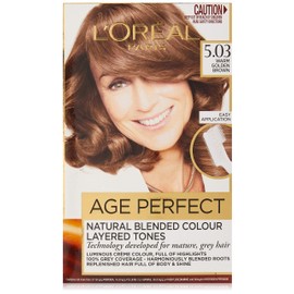 L'Oréal Paris Excellence Age Perfect Permananent Hair Colour - 5.03 Warm Golden Brown (Natural Blended Colour)