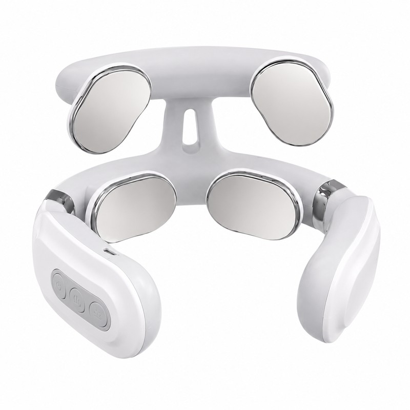 Heated Neck Massager for Relaxation – USB Rechargeable 4-Head Shoulder