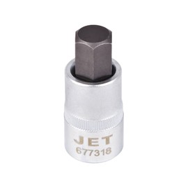JET 677316-1/2-Inch Drive, 1/2", Hex Bit, 2" Length, SAE Chrome Socket