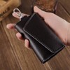 XLKJ Leather Key Case, Key Case with 6 Key Hooks,