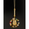 High Rich Power Stone Accessory, Gold, Total Length: Approx. 4.7